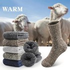 3 Pairs Mens Winter Heavy Duty Warm Thermal Merino Lambs Wool Boots Socks  39-44
