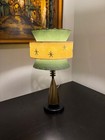 Mid Century Vintage Style Tapered 3 Tier Fiberglass Lamp Shade Alpine Starburst
