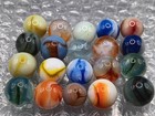 Vintage Marbles Lot-  62 -  51 - Uv Glowing Jabo Swirls- L392