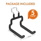 Utility Heavy Duty Pegboard Hooks - 5pack Peg Board Accessories For Hanging Tool