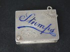Antique Novelty Solid Silver Enamel Stamp Case Box Holder By Crisford   Norris