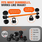 Dumbbell To Barbell Converter Set Multi Use Weight Bar Home Strength Training