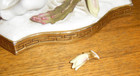 Antique Porcelain Cherub Floral 2pc Centerpiece Bowl - M-411