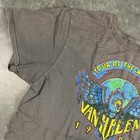 Van Halen 1984 Tour T Shirt Womens Xl Gray Vintage Style Graphic Print Preowned