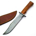 Custom Made Damascus Hunting Knife - Hand Forged Damascus Steel Blade Dam127