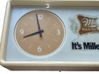 Miller High Life Beer Clock Sign Lighted Bar Clock  its Miller Time  No Light