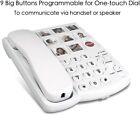Big Button Telephone  Photo Memory Corded Phone For Seniors  Dial Landline Phone