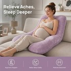 2800g U-shaped Pregnancy Pillow With Velvet Cover  Full Body Support
