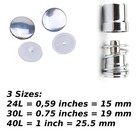 Diy Self Cover Button Making Kit - Handpress Button Machine  100pcs Cover Button