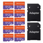 5 10pcs 512mb Micro Sd Card Memory Card Class 4 Tf Sd Card With A Free Adapter