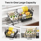 Escurridor De Platos - Escurridor Extensible  Escurridor Grande Para Fregadero Y