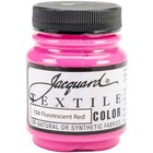Jacquard Textile Color Fabric Paint 2 25oz Fluorescent Red