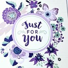 Hallmark Mother s Day Greeting Card 5x7 Just For You Purple Floral Glitter