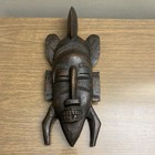 African Mask Hand Carved Senufo Kpelie Tribal Art Original