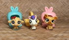 Authentic Littlest Pet Shop 3 Pig Lamb Horse Teensies Tiniest Accessory Lot