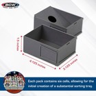 Customizable Card Sorting Tray   Expandable Storage Grid For Tcg  Sports Cards  