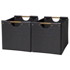 Fabric Cube Storage Bins 2 Pack Collapsible Organizing Baskets Toy Clothing New