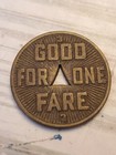 1922 Pittsburgh Pennsylvania Railways Company Token Good For One Fare B