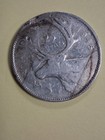 1945 Silver Canada Quarter Coin Lot Of 1 Better Ww2 Date  800 Heavily Circulated
