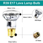 30 Watt Light Bulb Lava Lamp Replacement 2 Pack White 