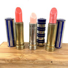 Vintage Helena Rubinstein Lipstick   Blue Stripe Metal Tube Sold Separately Nos
