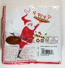Caspari Holiday Beverage Napkins Santa Serving Cocktails Holiday Christmas Paper