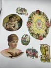 Antique Lot Of 10 Victorian Scrap Paper Ephemera For Collecting Or Scrapbooking