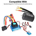 3650 3900kv Brushless Motor  120a Esc Combo Set For 1 10 1 8 Rc Car Accessories