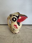 Vtg Bird Pitcher Toucan Pelican Orange Black Made In Japan Kitschy Very Old