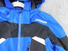 Spyder Ski Jacket Kids 14 Blue Hooded Colorblock Insulated Snow Winter Coat