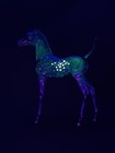 Hauntingly Handsome Ooak Moonlight Madness  Arab Foal 2023 Black Light Reactive