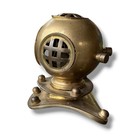 Vintage Brass Mini Sea-scuba Diver s Helmet Replica Nautical Paper Weight 3 5   