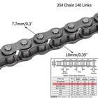  35 Chain 140 Links For Mini Bike Go Kart Predator 212cc Doodle Bug Db30   140