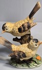 Vintage Mid Century American Goldfinch Ceramic Figurine 5 75  Made Japan Berries