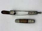 Antique Sterling Silver  Norwegian Tollekniv Knife Handle   Sheath Puukko Dagger