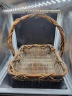 Large Vintage Wicker Rectangular Basket