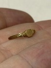 Antique 10k Gold Baby Ring Size 1 Infant Child Tiny Signet