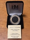 Authentic Rms Titanic Coal Bronze Coin W  Coa   Display Box - White Star Line