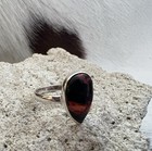 Fire Dahlia Kingman Turquoise Teardrop Ring 925 Navajo Southwestern Size 7 75