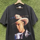 Vintage 90s Garth Brooks Fresh Horses T-shirt Mens L Country Music Concert Tour