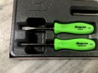 New Snap-on 7 Piece Green Hard Handle Screwdriver Set Sddx70ag