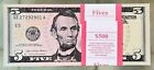 100 Five 5 Dollars Bill Brand New  5 Note Uncirculated 2021a Unc Bip Crispy 2021