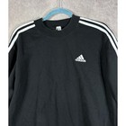 Adidas Sweatshirt Womens Medium Black Essentials 3-stripes Athleisure Active Gym