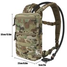 Krydex Tactical Hydration Pack 1 5l Water Bladder Carrier Molle Hydro Backpack