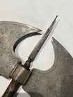 Rare Indo-persian Double-headed Axe Antique Islamic Steel Weapon Art