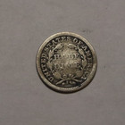 1858 Seated Liberty Half Dime 5c Cents Coin Silver  Ag  Album Filler 
