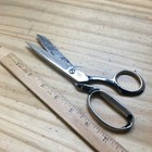 Vintage Inlaid Scissors   Shears Steel Forged No  27  Newark N j  Usa 7 5 l