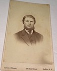 Antique Victorian American Id d Man Herman Eastman Buffalo  Ny Cdv Photo  Us 