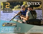 Intex 68347ep Seahawk 2 Person Inflatable Boat Set With Air Pump And French Oars
