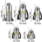 Stainless Steel Sprayer 1 1 5 2 3 3 5 Gal 1 5-4 0bar Adjustable Nozzle